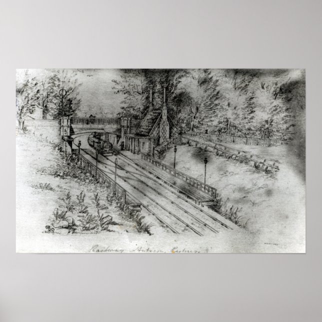 Póster Estación de Ferrocarril de Putney (Frente)