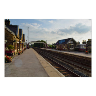 Póster Estación de Ferrocarril Histórica de Settle, Yorks
