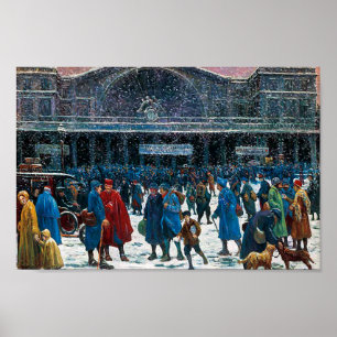 Póster Estación de Ferrocarril Oriental Famosa Visual Art