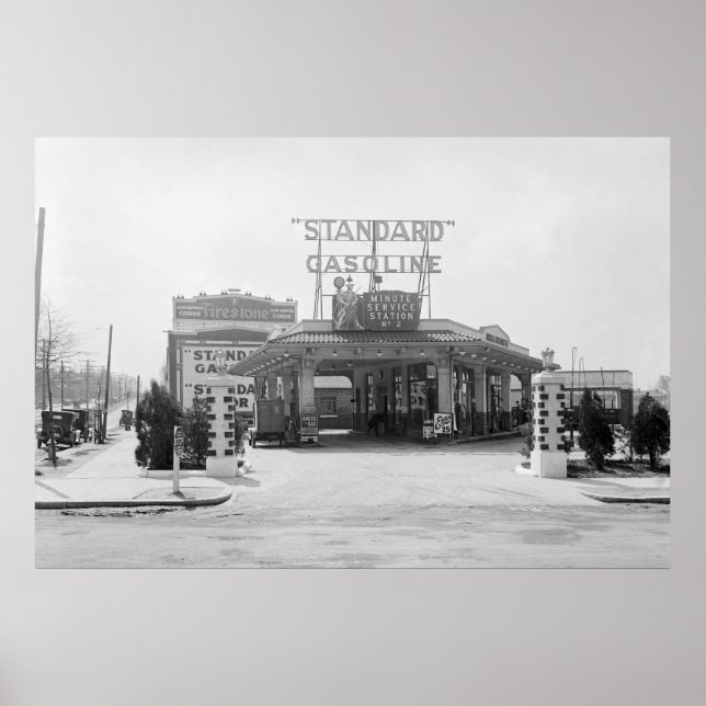 Póster Estación de Filling de los años 1920 (Frente)