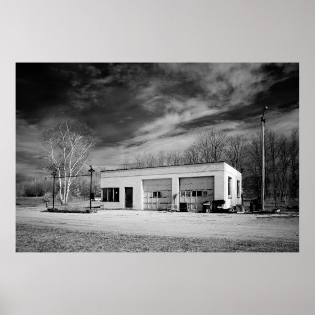 Póster Estación de gas abandonada (Frente)