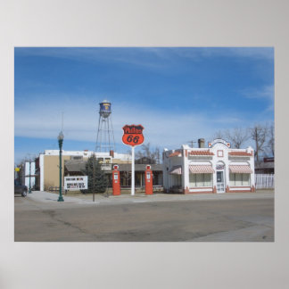 Póster Estación de gas Bassett, Nebraska, Poster de los E
