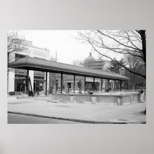 Póster Estación de gas DC, 1921