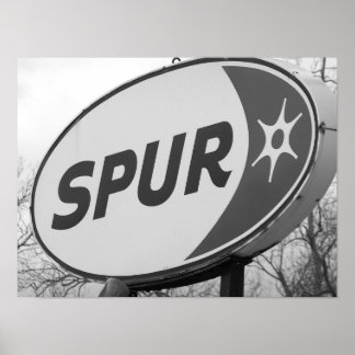 Póster Estación de gas de Spur