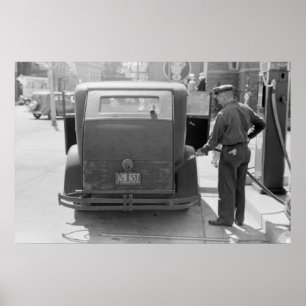 Póster Estación de gas de Sturgeon Bay: 1940
