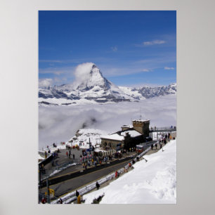 Póster Estación de Gornergrat en Suiza
