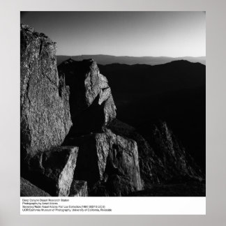 Póster Estación de investigación del desierto del Cañón P