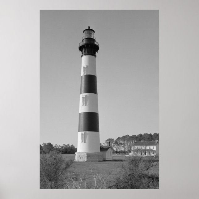 Póster Estación de luz de la isla Bodie (Frente)