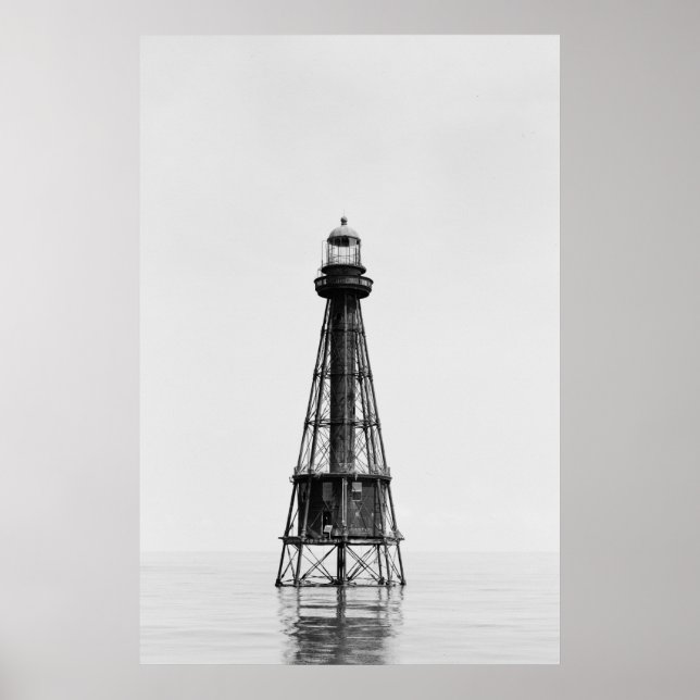 Póster Estación de luz de tiro de barco (Frente)