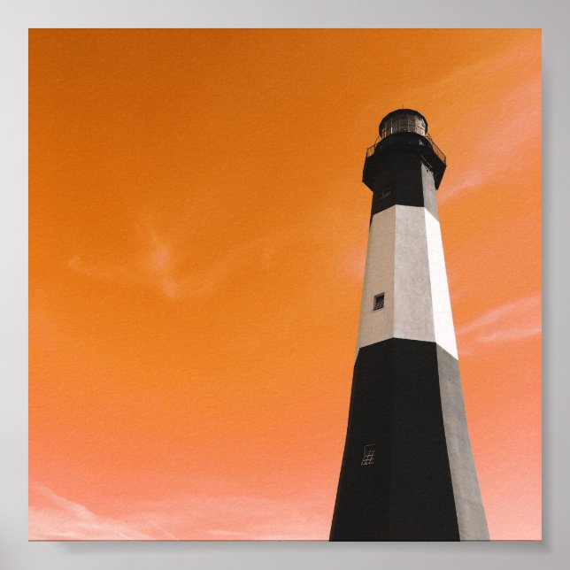 Póster estación de luz de tybee island (Frente)