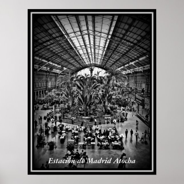Póster Estación de Madrid Atocha (Frente)