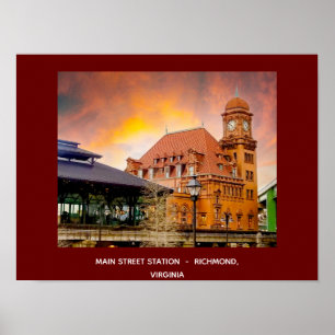 Póster Estación de Main Street Richmond, Poster de Virgin