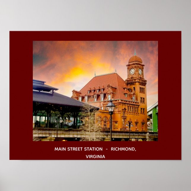 Póster Estación de Main Street Richmond, Poster de Virgin (Frente)