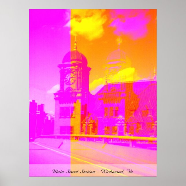 Póster Estación de Main Street - Richmond, Va (Frente)