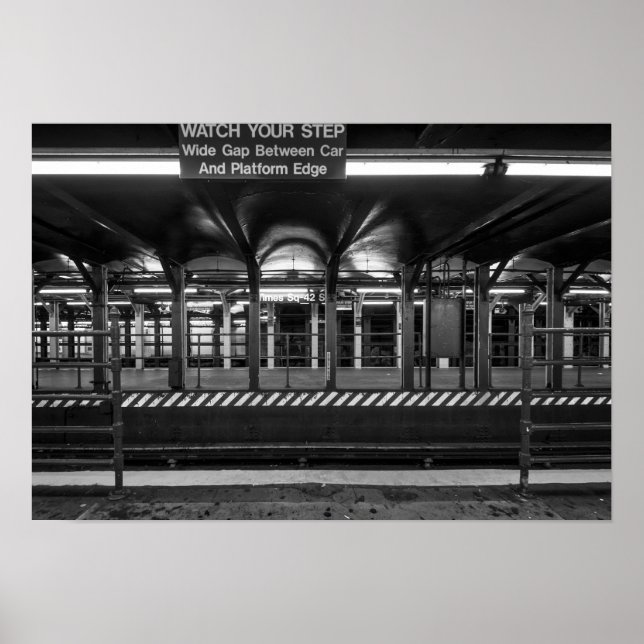 Póster Estación de metro Times Square Nueva York (Frente)