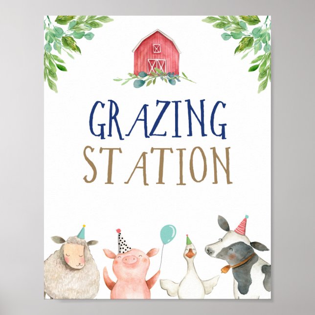 Póster Estación de moda Granja Animales Barnyard Boy Cump (Frente)