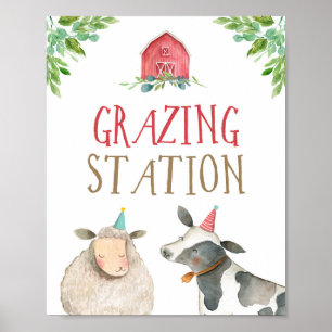 Póster Estación de moda Granja Animales Barnyard Boy Cump