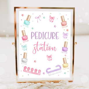 Póster Estación de pedicura Mani-Pedi Fiesta Manicura Spa