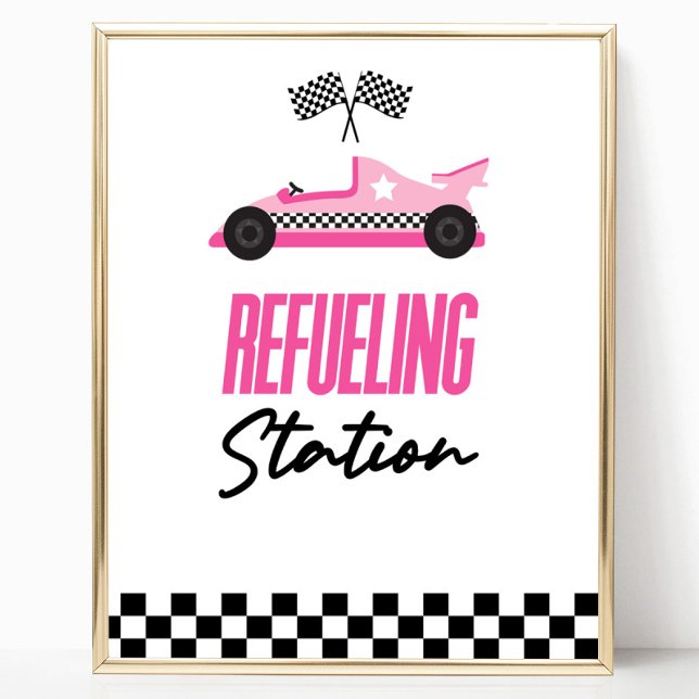 Póster Estación de repostaje Rótulo de mesa de bebida par (Subido por el creador)