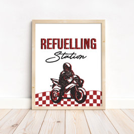 Póster Estación de Rótulo para niños Birthday