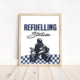 Póster Estación de Rótulo para niños Birthday