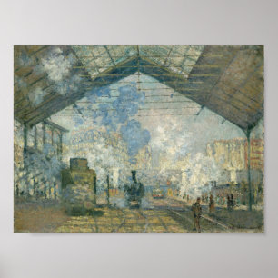 Póster Estación de Saint-Lazare - Claude Monet