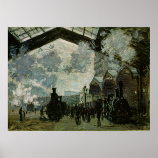 Póster Estación de Saint Lazare por Claude Monet