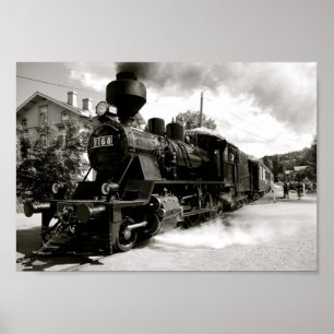 Póster Estación de salida del tren