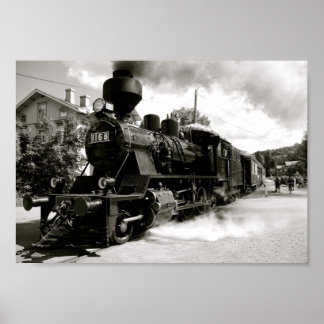 Póster Estación de salida del tren