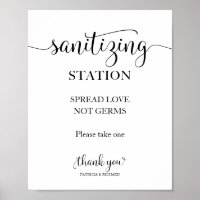 Estación de sanitización difunde el Rótulo Amor No