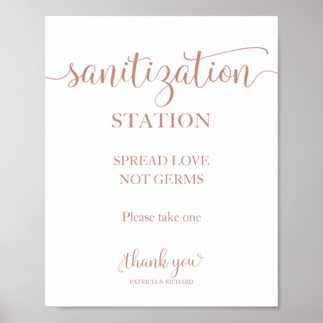 Póster Estación de sanitización difunde Rótulo Amor No Gé (Frente)