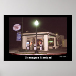 Póster Estación de servicio de Kensington