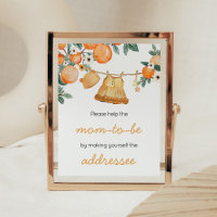 Estación de sobre de fruta de Naranja de la línea