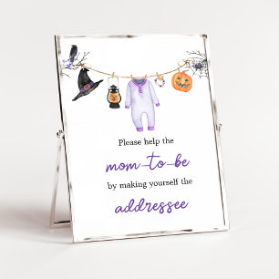 Póster Estación de sobres Purple Little Boo Halloween
