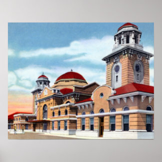 Póster Estación de Terminal de Birmingham Alabama