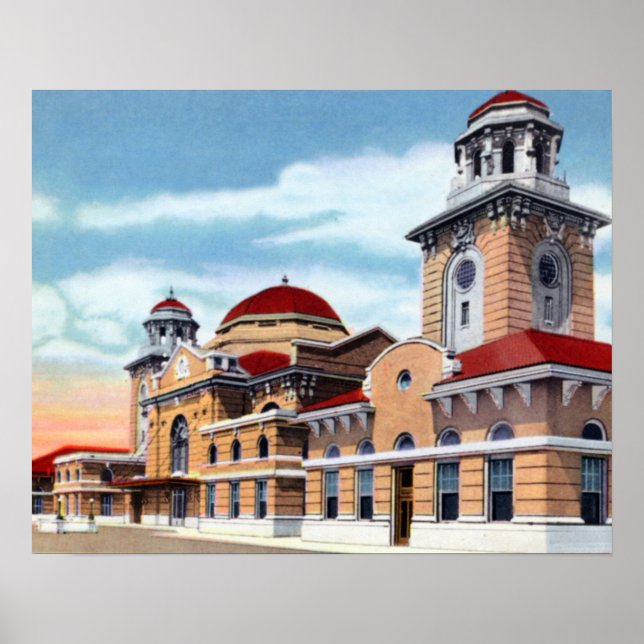 Póster Estación de Terminal de Birmingham Alabama (Frente)