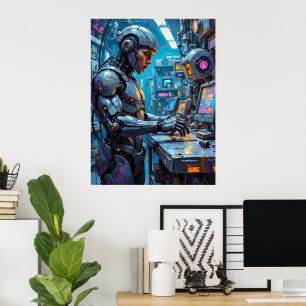 Póster Estación de trabajo futura