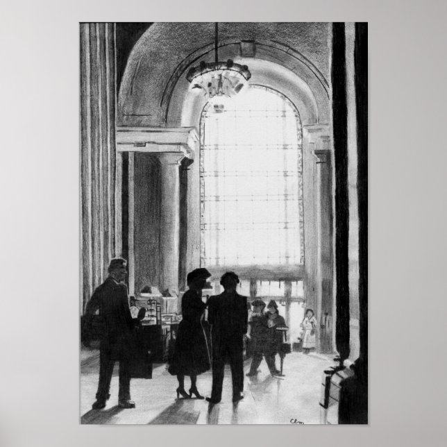 Póster Estación de tren (Frente)