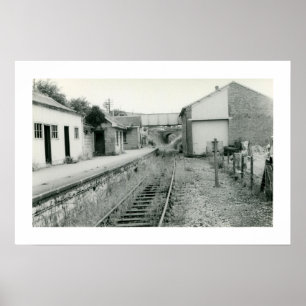 Póster Estación de tren abandonada, foto de Watchet Somer