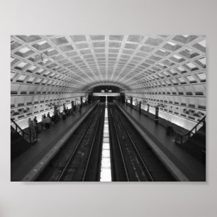 Póster Estación de tren Dc de Washington