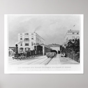Póster Estación de tren de Berlín-Potsdam