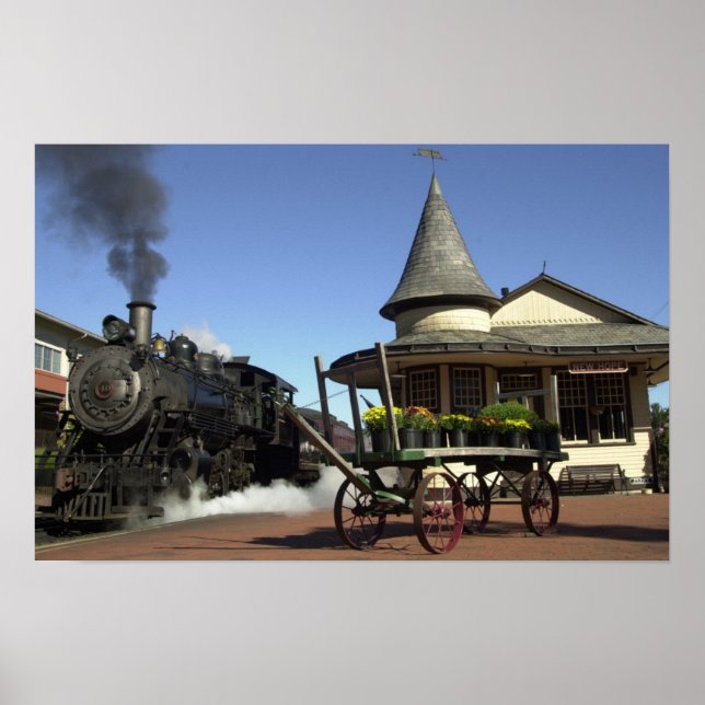 Póster Estación de tren de Nueva Esperanza (Frente)