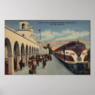 Póster Estación de tren de Orlando