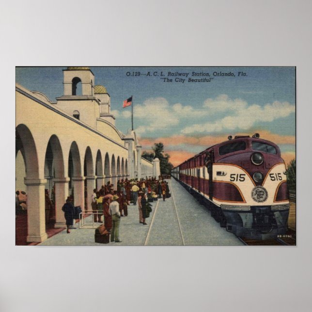 Póster Estación de tren de Orlando (Frente)
