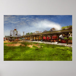 Póster Estación de tren - La estación central 1909