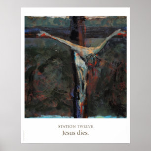 Póster Estación Doce: Jesús muere.Póster
