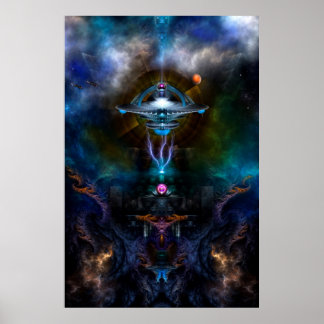 Póster Estación Espacial Ansarious Wall Poster