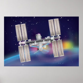 Póster Estación Espacial Internacional