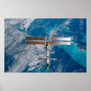 Póster Estación Espacial Internacional de Florida