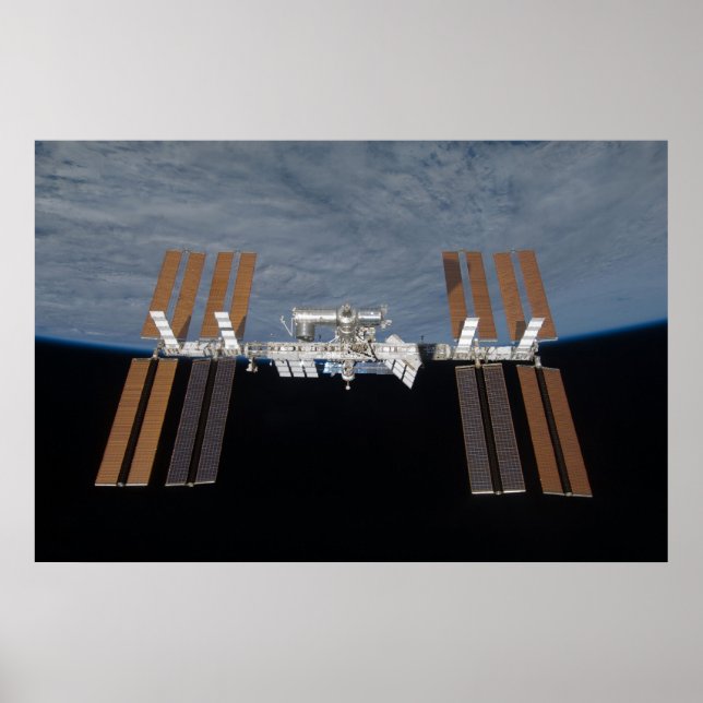 Póster Estación Espacial Internacional (STS-119) (Frente)